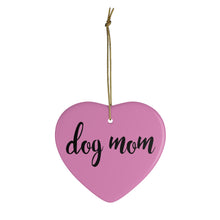 Load image into Gallery viewer, Buy online Premium Quality Dog Mom - One Line Script - Ceramic Ornaments - Christmas Tree Decoration - #dogmomtreats - Dog Mom Treats