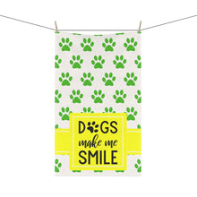 Load image into Gallery viewer, Kitchen Towel - Dogs make me smile