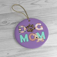 Load image into Gallery viewer, Buy online Premium Quality Dog Mom - Leopard Paw - Ceramic Ornaments - Christmas Tree Decoration - #dogmomtreats - Dog Mom Treats