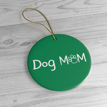 Load image into Gallery viewer, Buy online Premium Quality Dog Mom - Young Script - Ceramic Ornaments - Christmas Tree Decoration - #dogmomtreats - Dog Mom Treats