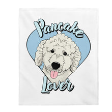 Load image into Gallery viewer, Buy online Premium Quality Pancake Lover - Medium Velveteen Plush Blanket - Dog Mom Treats
