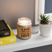 Load image into Gallery viewer, Relaxed Dog - Scented Candles, 9oz - A Dog Will Teach You Unconditional Love - Brown Label