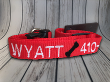 Load image into Gallery viewer, Personalized Dog Collar - Embroidered With Your Dog&#39;s Name and Phone Number - DogCollarWithName.com
