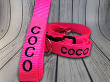 Load image into Gallery viewer, Personalized Dog Collar - Embroidered With Your Dog&#39;s Name and Phone Number - DogCollarWithName.com
