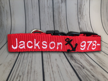 Load image into Gallery viewer, Personalized Dog Collar - Embroidered With Your Dog&#39;s Name and Phone Number - DogCollarWithName.com
