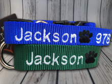 Load image into Gallery viewer, Personalized Dog Collar - Embroidered With Your Dog&#39;s Name and Phone Number - DogCollarWithName.com
