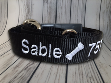 Load image into Gallery viewer, Personalized Dog Collar - Embroidered With Your Dog's Name and Phone Number - DogCollarWithName.com