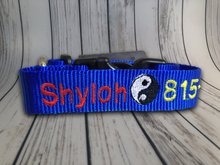 Load image into Gallery viewer, Personalized Dog Collar - Embroidered With Your Dog&#39;s Name and Phone Number - DogCollarWithName.com
