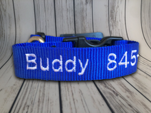 Load image into Gallery viewer, Personalized Dog Collar - Embroidered With Your Dog's Name and Phone Number - DogCollarWithName.com