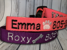 Load image into Gallery viewer, Custom Dog Collar Machine - Personalized - Embroidered With Your Dog's Name and Phone Number - DogCollarWithName.com
