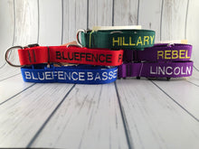 Load image into Gallery viewer, Custom Dog Collar Machine - Personalized - Embroidered With Your Dog's Name and Phone Number - DogCollarWithName.com