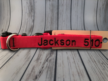 Load image into Gallery viewer, Custom Dog Collar Machine - Personalized - Embroidered With Your Dog's Name and Phone Number - DogCollarWithName.com