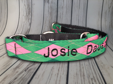 Load image into Gallery viewer, Custom Dog Collar Machine - Personalized - Embroidered With Your Dog's Name and Phone Number - DogCollarWithName.com
