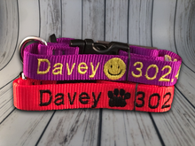 Load image into Gallery viewer, Personalized Dog Collar - Embroidered With Your Dog&#39;s Name and Phone Number - DogCollarWithName.com
