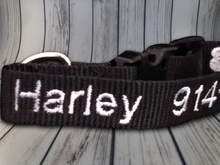 Load image into Gallery viewer, Custom Dog Collar Machine - Personalized - Embroidered With Your Dog's Name and Phone Number - DogCollarWithName.com