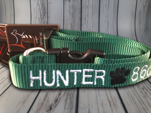Load image into Gallery viewer, Custom Dog Collar Machine - Personalized - Embroidered With Your Dog's Name and Phone Number - DogCollarWithName.com