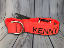 Load image into Gallery viewer, Custom Dog Collar Machine - Personalized - Embroidered With Your Dog's Name and Phone Number - DogCollarWithName.com
