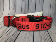 Load image into Gallery viewer, Custom Dog Collar Machine - Personalized - Embroidered With Your Dog's Name and Phone Number - DogCollarWithName.com