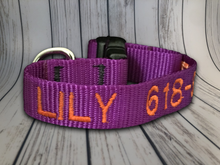 Load image into Gallery viewer, Custom Dog Collar Machine - Personalized - Embroidered With Your Dog's Name and Phone Number - DogCollarWithName.com