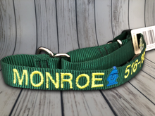 Load image into Gallery viewer, Custom Dog Collar Machine - Personalized - Embroidered With Your Dog's Name and Phone Number - DogCollarWithName.com