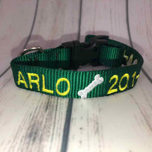 Load image into Gallery viewer, Custom Dog Collar Machine - Personalized - Embroidered With Your Dog's Name and Phone Number - DogCollarWithName.com