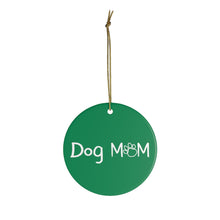 Load image into Gallery viewer, Buy online Premium Quality Dog Mom - Young Script - Ceramic Ornaments - Christmas Tree Decoration - #dogmomtreats - Dog Mom Treats