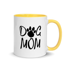 Load image into Gallery viewer, Buy online Premium Quality Dog Mom - Paw - Mug with Color Inside - Gift Idea - #dogmomtreats - Dog Mom Treats