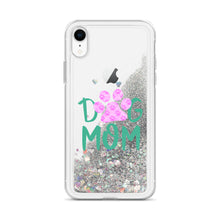 Load image into Gallery viewer, Buy online Premium Quality Dog Mom - Small Paws in Big Paw - Liquid Glitter Phone Case - Gift Idea - #dogmomtreats - Dog Mom Treats