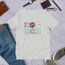 Load image into Gallery viewer, Buy online Premium Quality Dog Mom - Leopard Paw - Short-Sleeve Unisex T-Shirt - Gift Idea - #dogmomtreats - Dog Mom Treats