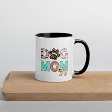 Load image into Gallery viewer, Buy online Premium Quality Dog Mom - Leopard Paw - Mug with Color Inside - Gift Idea - #dogmomtreats - Dog Mom Treats