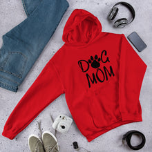 Load image into Gallery viewer, Buy online Premium Quality Dog Mom - Script wiht Paw - Unisex Hoodie - Dog Mom Gift Idea - #dogmomtreats - Dog Mom Treats