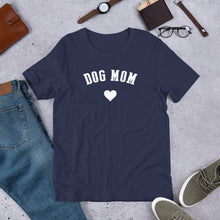 Load image into Gallery viewer, Buy online Premium Quality Dog Mom - Heart - Short-Sleeve Unisex T-Shirt - Gift Idea - #dogmomtreats - Dog Mom Treats