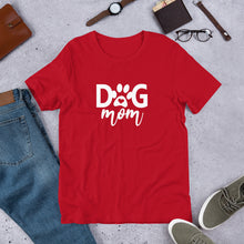 Load image into Gallery viewer, Buy online Premium Quality Dog Mom - Heart In Paw - Short-Sleeve Unisex T-Shirt - Gift Idea - #dogmomtreats - Dog Mom Treats