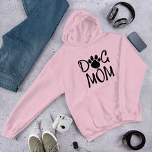 Load image into Gallery viewer, Buy online Premium Quality Dog Mom - Script wiht Paw - Unisex Hoodie - Dog Mom Gift Idea - #dogmomtreats - Dog Mom Treats
