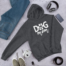 Load image into Gallery viewer, Buy online Premium Quality Dog Mom - Paw with Heart - Unisex Hoodie - Dog Mom Gift Idea - #dogmomtreats - Dog Mom Treats