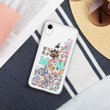 Load image into Gallery viewer, Buy online Premium Quality Dog Mom - Leopard Paw - Liquid Glitter Phone Case - Gift Idea - #dogmomtreats - Dog Mom Treats
