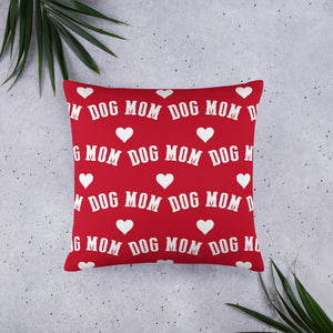 Buy online Premium Quality Dog Mom - Heart - Basic Pillow - Gift Idea - #dogmomtreats - Dog Mom Treats