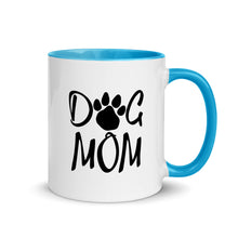 Load image into Gallery viewer, Buy online Premium Quality Dog Mom - Paw - Mug with Color Inside - Gift Idea - #dogmomtreats - Dog Mom Treats