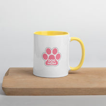 Load image into Gallery viewer, Buy online Premium Quality Dog Mom - Pink Paw - Mug with Color Inside - Gift Idea - #dogmomtreats - Dog Mom Treats