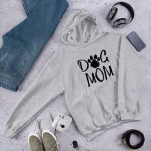 Load image into Gallery viewer, Buy online Premium Quality Dog Mom - Script wiht Paw - Unisex Hoodie - Dog Mom Gift Idea - #dogmomtreats - Dog Mom Treats