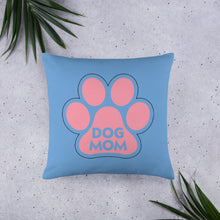 Load image into Gallery viewer, Buy online Premium Quality Dog Mom - Pink Paw - Basic Pillow - gift idea - #dogmomtreats - Dog Mom Treats