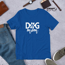 Load image into Gallery viewer, Buy online Premium Quality Dog Mom - Heart In Paw - Short-Sleeve Unisex T-Shirt - Gift Idea - #dogmomtreats - Dog Mom Treats