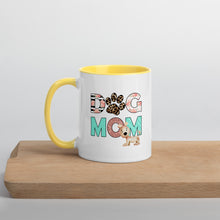 Load image into Gallery viewer, Buy online Premium Quality Dog Mom - Leopard Paw - Mug with Color Inside - Gift Idea - #dogmomtreats - Dog Mom Treats