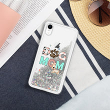 Load image into Gallery viewer, Buy online Premium Quality Dog Mom - Leopard Paw - Liquid Glitter Phone Case - Gift Idea - #dogmomtreats - Dog Mom Treats