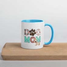 Load image into Gallery viewer, Buy online Premium Quality Dog Mom - Leopard Paw - Mug with Color Inside - Gift Idea - #dogmomtreats - Dog Mom Treats