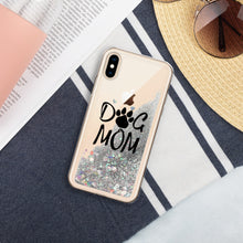 Load image into Gallery viewer, Buy online Premium Quality Dog Mom - Paw - Liquid Glitter Phone Case - Gift Idea - #dogmomtreats - Dog Mom Treats