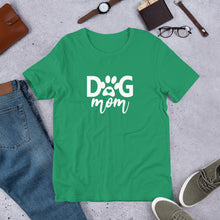 Load image into Gallery viewer, Buy online Premium Quality Dog Mom - Heart In Paw - Short-Sleeve Unisex T-Shirt - Gift Idea - #dogmomtreats - Dog Mom Treats