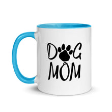 Load image into Gallery viewer, Buy online Premium Quality Dog Mom - Paw - Mug with Color Inside - Gift Idea - #dogmomtreats - Dog Mom Treats