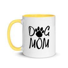 Load image into Gallery viewer, Buy online Premium Quality Dog Mom - Paw - Mug with Color Inside - Gift Idea - #dogmomtreats - Dog Mom Treats
