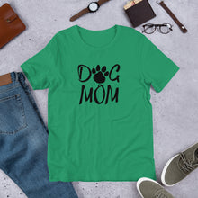 Load image into Gallery viewer, Buy online Premium Quality Dog Mom - Paw - Short-Sleeve Unisex T-Shirt - Gift Idea - #dogmomtreats - Dog Mom Treats